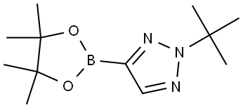 2-(tert-butyl)-4-(4,4,5,5-tetramethyl-1,3,2-dioxaborolan-2-yl)-2H-1,2,3-triazole Struktur