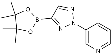 3-(4-(4,4,5,5-tetramethyl-1,3,2-dioxaborolan-2-yl)-2H-1,2,3-triazol-2-yl)pyridine Struktur