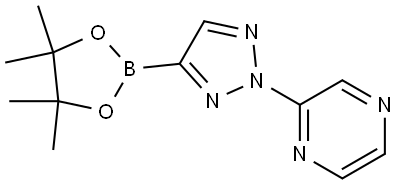 2-(4-(4,4,5,5-tetramethyl-1,3,2-dioxaborolan-2-yl)-2H-1,2,3-triazol-2-yl)pyrazine Struktur