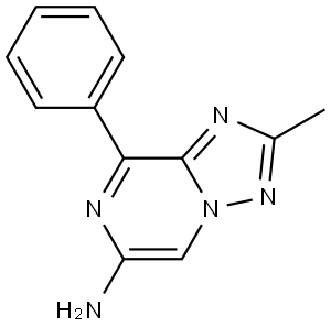 2-Methyl-8-phenyl[1,2,4]triazolo[1,5-a]pyrazin-6-amine Struktur