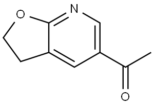 Ethanone, 1-(2,3-dihydrofuro[2,3-b]pyridin-5-yl)- Struktur