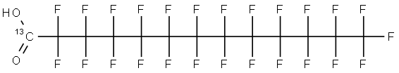Perfluorotridecanoic Acid-13C Struktur