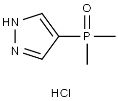 1H-Pyrazole, 4-(dimethylphosphinyl)-, hydrochloride (1:1) Struktur