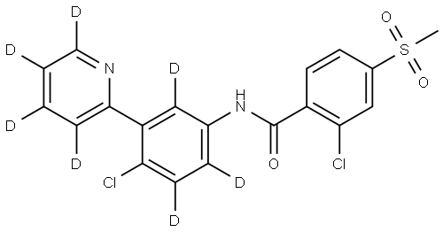 Vismodegib-d7 Struktur