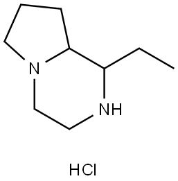 1-ethyloctahydropyrrolo[1,2-a]pyrazine hydrochloride Struktur