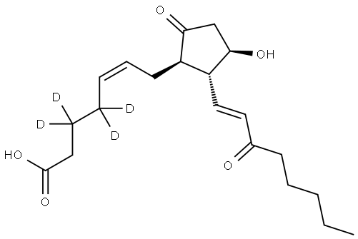 15-keto Prostaglandin E2-d4 Struktur