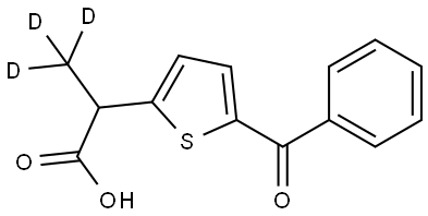 Tiaprofenic acid D3 Struktur