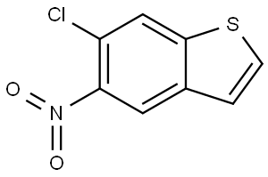 Benzo[b]thiophene, 6-chloro-5-nitro- Struktur