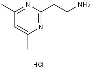 2-(4,6-dimethylpyrimidin-2-yl)ethan-1-amine hydrochloride Struktur