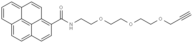 Pyrene-PEG3-Propargyl Struktur