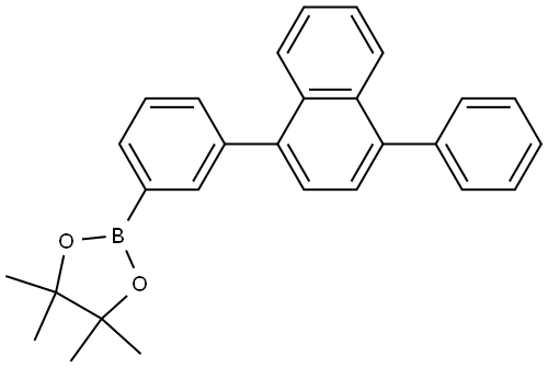 1,3,2-Dioxaborolane, 4,4,5,5-tetramethyl-2-[3-(4-phenyl-1-naphthalenyl)phenyl]- Struktur