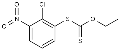 Carbonodithioic acid, S-(2-chloro-3-nitrophenyl) O-ethyl ester Struktur