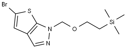 5-Bromo-1-((2-(trimethylsilyl)ethoxy)methyl)-1H-thieno[2,3-c]pyrazole Structure