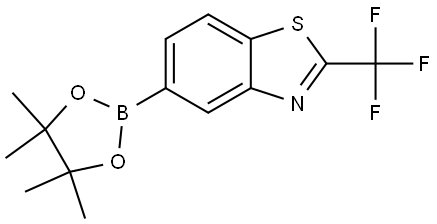 Benzothiazole, 5-(4,4,5,5-tetramethyl-1,3,2-dioxaborolan-2-yl)-2-(trifluoromethyl)- Struktur