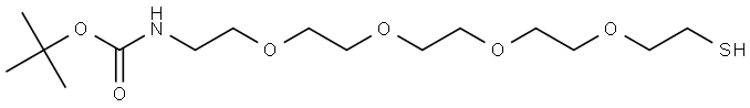 t-Boc-N-amido-PEG4-thiol Struktur