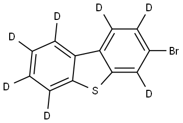 3-bromodibenzo[b,d]thiophene-1,2,4,6,7,8,9-d7 Struktur