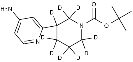 tert-butyl 3-(4-aminopyridin-2-yl)piperidine-1-carboxylate-2,2,3,4,4,5,5,6,6-d9 Struktur