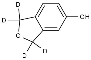 1,3-dihydroisobenzofuran-1,1,3,3-d4-5-ol Struktur