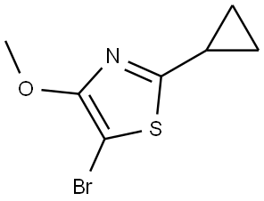 5-bromo-2-cyclopropyl-4-methoxythiazole Struktur