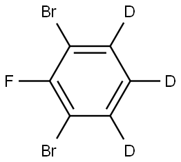 1,3-dibromo-2-fluorobenzene-4,5,6-d3 Struktur