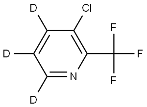 3-chloro-2-(trifluoromethyl)pyridine-4,5,6-d3 Struktur