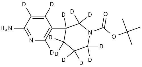 tert-butyl 3-(6-aminopyridin-3-yl-2,4,5-d3)piperidine-1-carboxylate-2,2,3,4,4,5,5,6,6-d9 Struktur