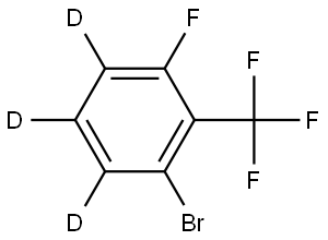 1-bromo-3-fluoro-2-(trifluoromethyl)benzene-4,5,6-d3 Struktur