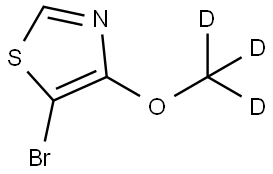 5-bromo-4-(methoxy-d3)thiazole Struktur