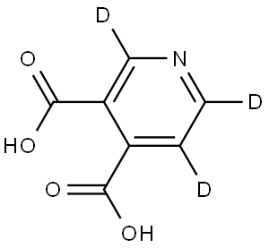 pyridine-3,4-dicarboxylic-d3 acid Struktur