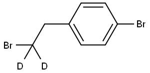 1-bromo-4-(2-bromoethyl-2,2-d2)benzene Struktur