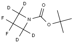 tert-butyl 3,3-difluoroazetidine-1-carboxylate-2,2,4,4-d4 Struktur