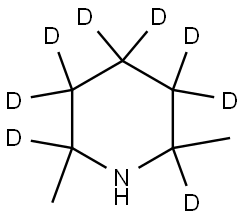 2,6-dimethylpiperidine-2,3,3,4,4,5,5,6-d8 Struktur