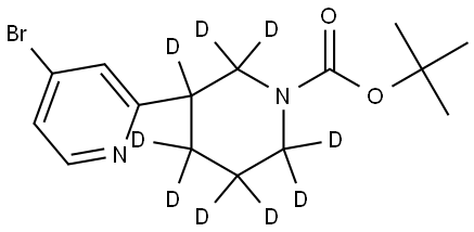 tert-butyl 3-(4-bromopyridin-2-yl)piperidine-1-carboxylate-2,2,3,4,4,5,5,6,6-d9 Struktur