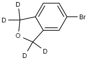 5-Bromo-1,3-dihydroisobenzofuran-d4 Structure