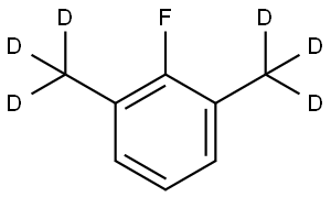 2-fluoro-1,3-bis(methyl-d3)benzene Struktur