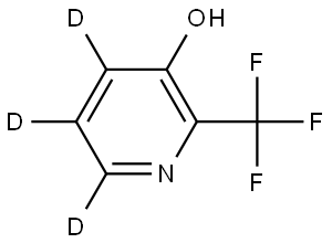 2-(trifluoromethyl)pyridin-4,5,6-d3-3-ol Struktur