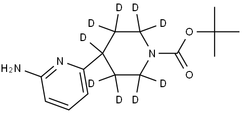 tert-butyl 4-(6-aminopyridin-2-yl)piperidine-1-carboxylate-2,2,3,3,4,5,5,6,6-d9 Struktur