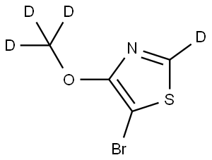 5-bromo-4-(methoxy-d3)thiazole-2-d Struktur