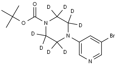 tert-butyl 4-(5-bromopyridin-3-yl)piperazine-1-carboxylate-2,2,3,3,5,5,6,6-d8 Struktur