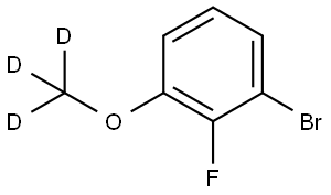 1-bromo-2-fluoro-3-(methoxy-d3)benzene Struktur