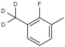 2-fluoro-1-methyl-3-(methyl-d3)benzene Struktur