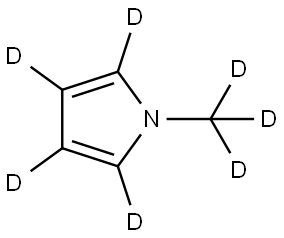 1-(methyl-d3)-1H-pyrrole-2,3,4,5-d4 Struktur