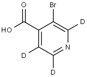 3-bromoisonicotinic-2,5,6-d3 acid Struktur