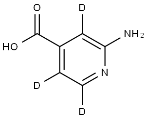 2-aminoisonicotinic-3,5,6-d3 acid Struktur