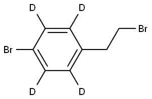 1-bromo-4-(2-bromoethyl)benzene-2,3,5,6-d4 Struktur