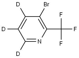 3-bromo-2-(trifluoromethyl)pyridine-4,5,6-d3 Struktur