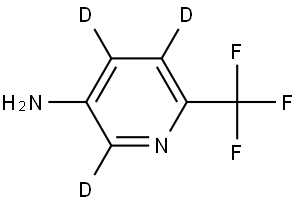 6-(trifluoromethyl)pyridin-2,4,5-d3-3-amine Struktur