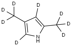 2,4-bis(methyl-d3)-1H-pyrrole-3,5-d2 Struktur