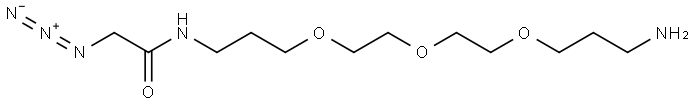 Azidoacetamide-C3-PEG3-C3-NH2 Struktur