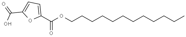 2-Dodecyl 2,5-furandicarboxylate Struktur